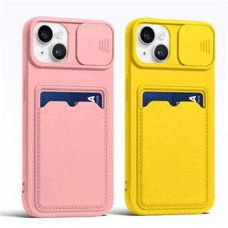 Ốp điện thoại nắp camera kiểu đẩy màu kẹo cho iPhone 14 Pro Max 13 Pro Max 12 Pro Max 11Pro Max 7 8plus XR XS Max SE2020