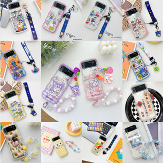 Ốp Điện Thoại Silicon Chống Sốc Họa Tiết Cậu Bé Bút Chì Cho Samsung Galaxy Z Flip 3 Z Flip 4