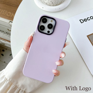 Ốp Điện Thoại Silicone Mềm Màu Trơn Chống Sốc Cho iPhone 14 13 12 11 Pro Max 14 Plus
