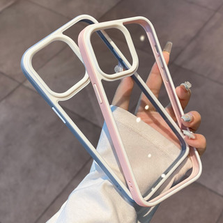 Ốp Điện Thoại Viền Màu Sắc Dành Cho iPhone 14 Pro max / 11 / 11 Pro max / 12 / 12 Pro / 12 Pro max Xs max Xr Xs 7 +
