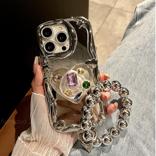 Ốp Điện Thoại tpu Dẻo Họa Tiết Trái Tim Lấp Lánh Kèm Giá Đỡ Cho iphone 13 pro max ins 12 pro max 11 pro max