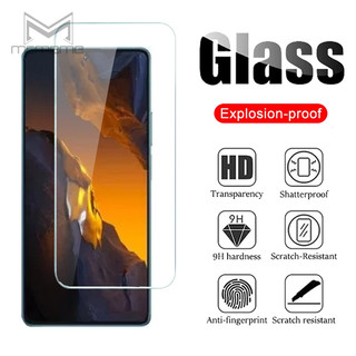 Kính cường lực vát cạnh 2.5D trong suốt cho Xiaomi Mi POCO F5 Pro X5 M5 M5s X4 X3 NFC C40 F4 F3 GT F2 M3 M4 Pro 5G Pocophone F1