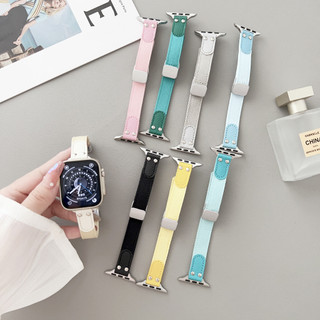 Ultra Dây Đeo Đồng Hồ Bằng nylon Màu Kẹo Khóa Nam Châm Cho iwatch Series S8 Ultra 7 SE 6 5 4 3 2 1 42mm 44mm 45mm 49mm 41mm 40mm 3