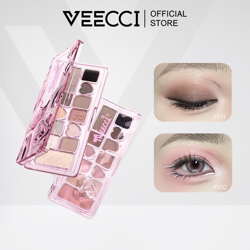 VEECCI Bảng Phấn Mắt 11 Ô Ánh Ngọc Trai Lì Đa Chức Năng Phát Triển Màu Sắc Lâu Dài Dễ Bị Nhòe 9.3g