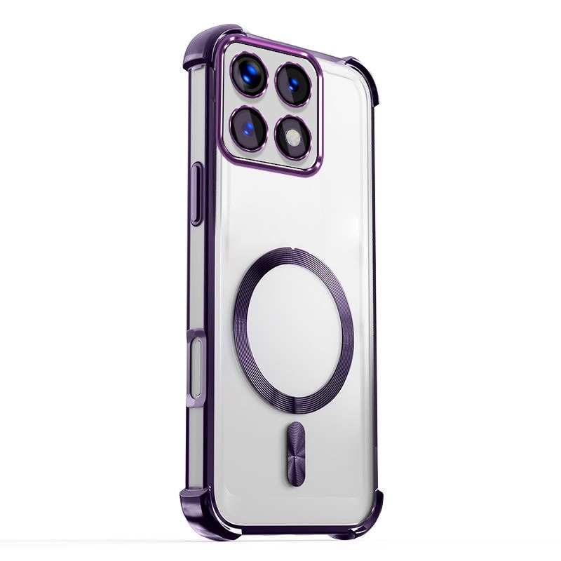 Dành Cho Xiaomi Mi 12 12S 12X 13 13T 14 Ultra 14T 15 Pro 5G Ốp Điện Thoại Mới Mạ Điện Trong Suốt Từ Bốn Góc Chống Rơi Tản Nhiệt Vỏ Điện Thoại