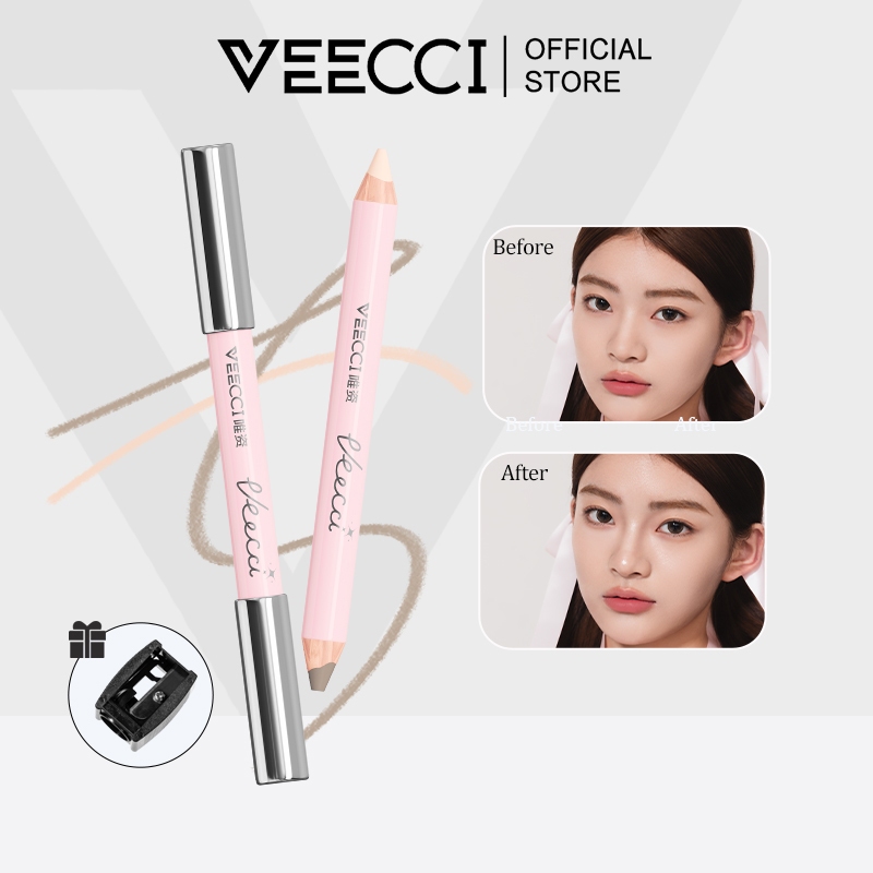 Bút Tạo Khối VEECCI Hai Đầu Trang Điểm Mượt Mà Tự Nhiên Trang Điểm Lâu Trôi 2g+2g
