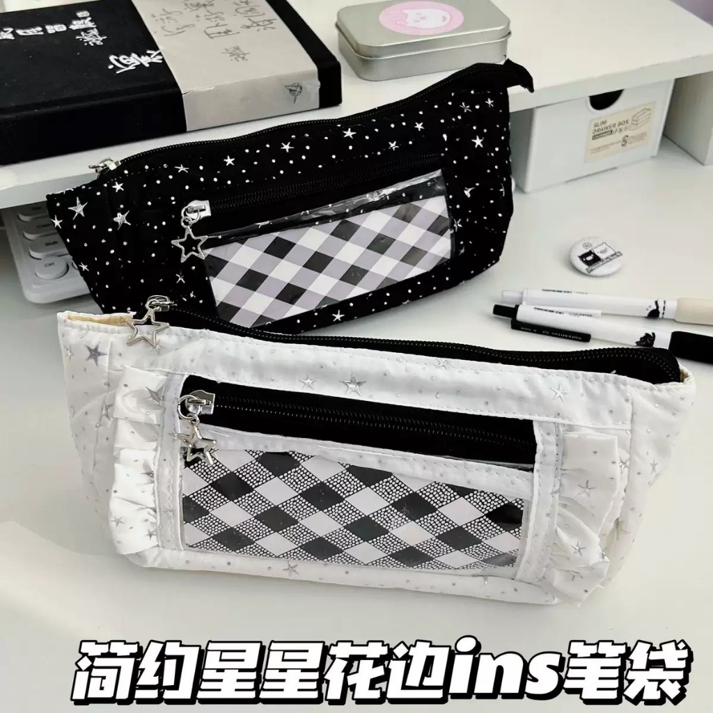 Hộp đựng bút chì dung tích lớn Ren nhiều lớp hộp bút chì hộp văn phòng phẩm túi mỹ phẩm giải thưởng quà tặng Đồ dùng học sinh Đồ dùng văn phòng