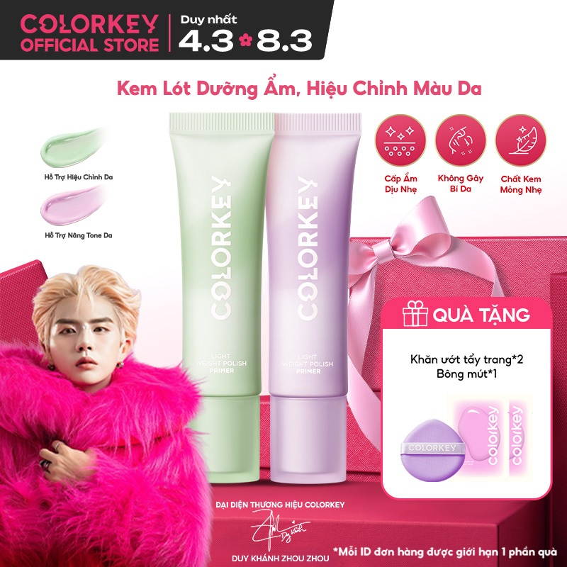 Kem lót trang điểm COLORKEY 30g làm sáng da