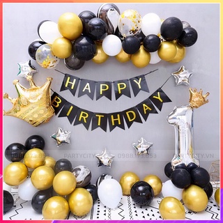 Combo set bóng bay sinh nhật, trang trí thôi nôi, đầy tháng bé trai bé gái - TRANG TRÍ SINH NHẬT Partycityvn PC069