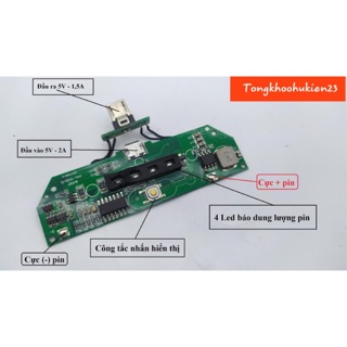 Mạch Sạc Dự Phòng kiêm bảo vệ pin 1S