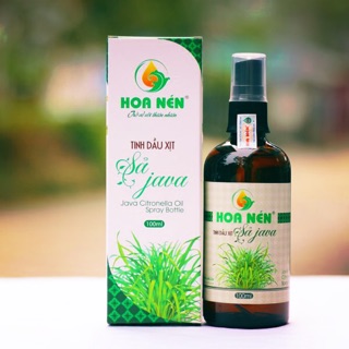 Tinh dầu Sả Java Hoa Nén 100ml dạng xịt phòng_Tinh dầu khử mùi, diệt khuẩn, đuỗi con trùng hiệu quả và an toàn