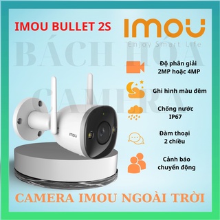 Camera WIFI ngoài trời phiên bản cao cấp 2022 của IMOU, quay có màu ban đêm siêu nét IMOU F46FP 4MP - IMOU F26FP 2MP