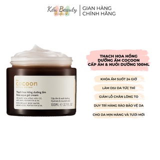 Thạch hoa hồng dưỡng ẩm Cocoon Rose Aqua Gel Cream làm dịu da thu nhỏ lỗ chân lông 100ml