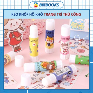 Hồ khô cute dạng bút dán giấy, trang trí DIY hình ảnh hoạt hình trang trí dễ thương BMbooks