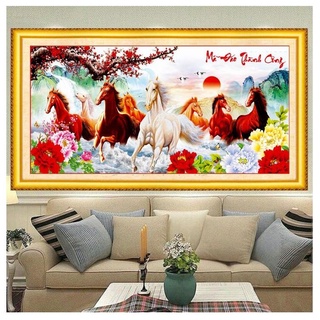 Tranh thêu chữ thập Mã đáo thành công LV3354 (130 x 60 cm)