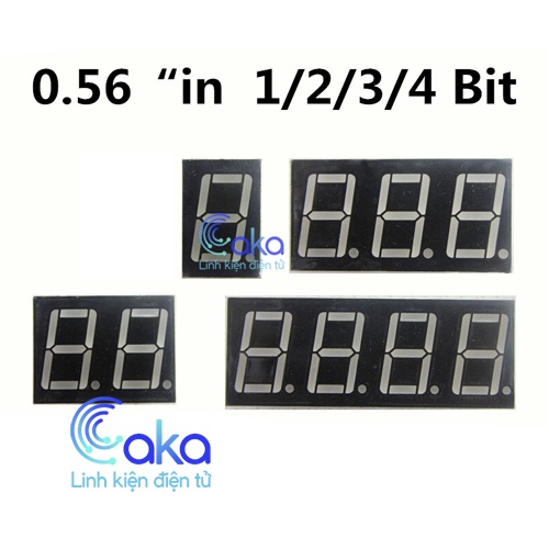 Led 7 đoạn 0.56 inch , Led 7 thanh 0.56 hiển tị 1 2 3 4 số tùy chọn