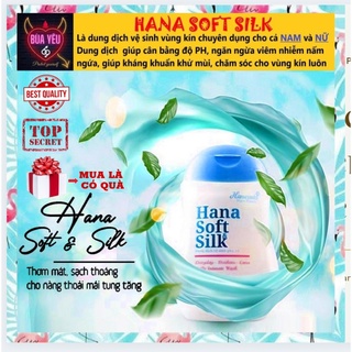 Dung Dịch Vệ Sinh Phụ Nữ Hana Soft Silk Hanayuki CHÍNH HÃNG 100%- MUA 1 TẶNG 1
