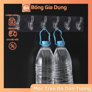 Móc Treo Dán Tường Nhà Tắm Nhà Bếp , Thanh Dài 6 Móc Cố Định