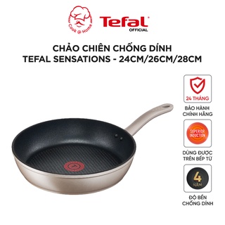 Chảo chiên chống dính Tefal Sensations dùng cho mọi loại bếp H9100414-H9100514-H9100614