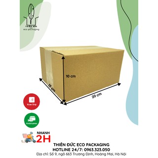 COMBO 50 THÙNG CARTON nhỏ KT 20x15x10 CM GIÁ RẺ- THÙNG GIẤY dùng đóng gói sách truyện, đựng linh kiện,phụ kiện, mỹ phẩm