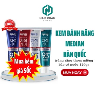 Kem đánh răng MEDIAN 93 Hàn Quốc làm trắng thơm miệng bảo vệ nướu 120gr NPP Nam Châu