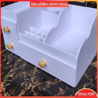 Kệ Đựng Mỹ Phẩm size 35 núm gỗ