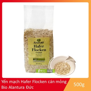 Yến mạch Hafer Flocken cán mỏng Bio Alantura Đức 500g
