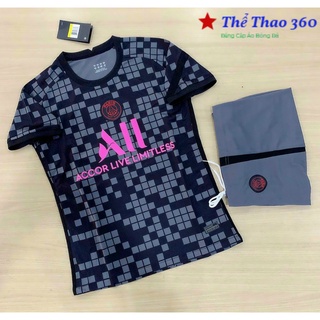Áo Bóng Đá Câu Lạc Bộ- PSG - Paris Saint-Germain-Đen-Chất Polyeste -Sân Nhà 2022- Hàng Thái Lan