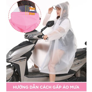 Áo mưa trong suốt 1 đầu EVA  châu âu cao cấp OI23 Shalla