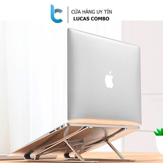 Stand/Đế Nhôm Tản Nhiệt Dành Cho Macbook, Laptop Có Thể Gấp Gọn Và Điều Chỉnh 6 Nấc Độ Cao Lucas
