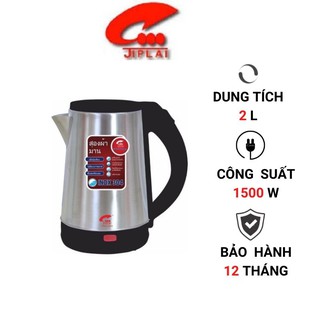 Ấm siêu tốc Jiplai 517 dung tích 2 lít, công suất 1500w. Bảo hành 12 tháng