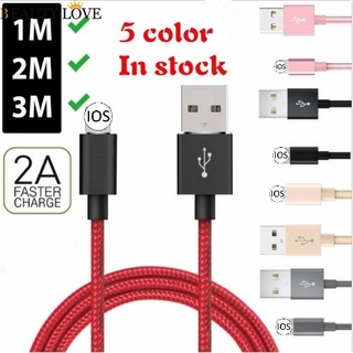 Dây Cáp Sạc USB Lightning 1M 2M 3M Cho Iphone X 7 6 5