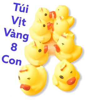 túi gia đình vịt 7 con đủ size bóp kêu éc éc