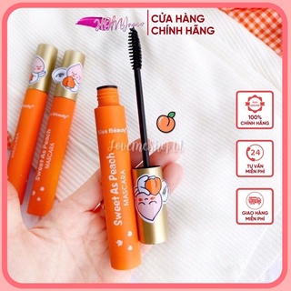 Mascara Vỏ cam Sweet As peach Kiss Beauty - chảy lông mi Đào Kissbeauty (kẻ mắt nước) Iman Of Noble