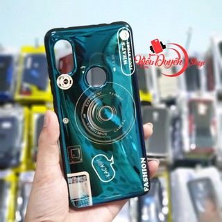Ốp lưng Xiaomi Redmi Note 6 Pro hình máy ảnh kèm giá đỡ và dây đeo