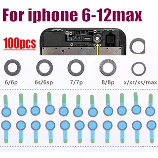Set 100 Tấm cotton Bọc camera Trước Sau Chống Bụi Cho iphone 12 mini 11 pro max XR X XS max