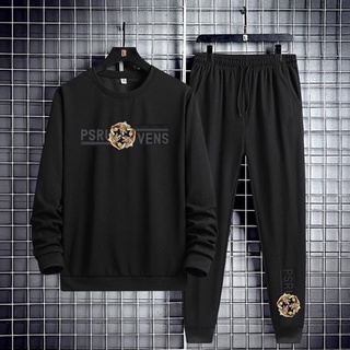 Bộ Quần Áo Nam Áo Thun Dài Tay Hình Hoa PRS VENS Quần Jogger Bo Gấu Phong Cách Thể Thao Thời Trang Zenkonam MEN QA 142