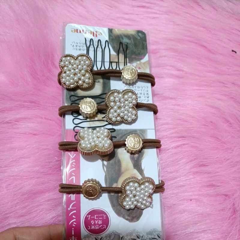 Dây cột tóc đính trai cute