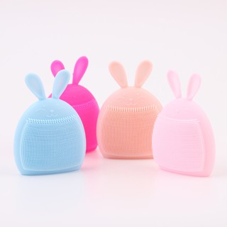 Miếng rửa mặt thỏ silicone tẩy tế bào chết cho da