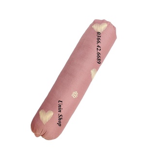 (Hot Trend) Vỏ gối ôm, áo gối ôm Cotton Poly họa tiết Tim Vàng kích thước 35x100 (cm)