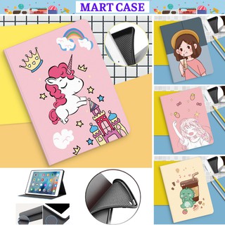 Bao da ipad Silicon hình Cô gái màu hồng iPad Pro 11/Air 3/Air 4/ gen5/6/7/8/9...MART CASE