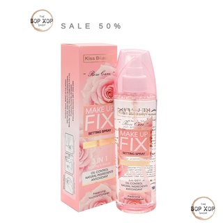 [ NỘI ĐỊA ] XỊT KHOÁNG HOA HỒNG KISS BEAUTY 3IN1 150ML