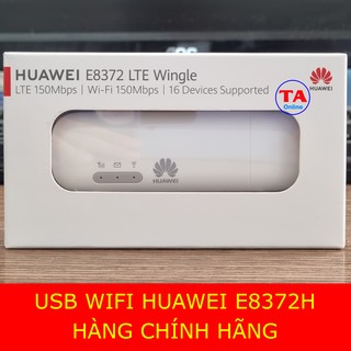 Usb Wifi 4G Huawei E8372 Tốc độ 150Mbps Hỗ Trợ 10 User  phiên bản quốc tế nguyên seal mới 100%