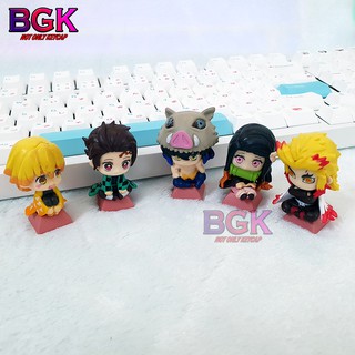 Keycap lẻ hình Nhân Vật Demon Slayer v2  siêu dễ thương (Kimetsu no Yaiba,Tanjirou,Zenitsu,Inosuke,Nezuko,Rengoku Kyōju