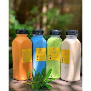 Combo 30 chai nhựa, lọ nhựa đựng trà sữa, đựng nước ép 330ml