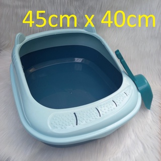Khay vệ sinh cho mèo dưới 5kg, Khay vệ sinh mèo 45x41cm tặng xẻng
