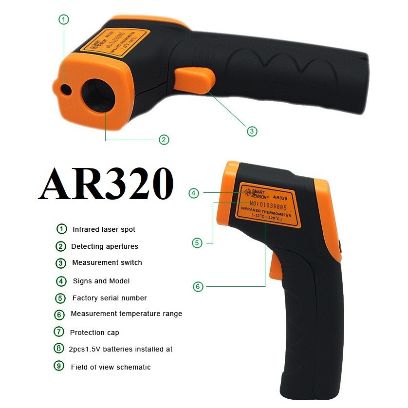 Máy Laser đo nhiệt độ từ xa AR320