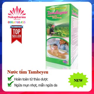 ✅ Nước tắm bé yêu Tambeyeu – Nước tắm thảo dược ngừa mồ hôi trộm, mụn nhọt, rôm sảy, kháng khuẩn cho da em bé