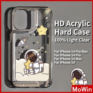 iPhone Case HD Acrylic High Quality Hard Case Metal Button Protection Camera Shockproof Astronaut Cute Compatible For iPhone 14 Pro Max 13 Pro Max 12 Pro Max 11 Pro Max xr xs max