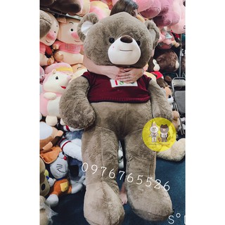Gấu Bông Teddy Áo Len Thêu Love Cao Cấp - Xưởng Gấu Bông Việt Nam
